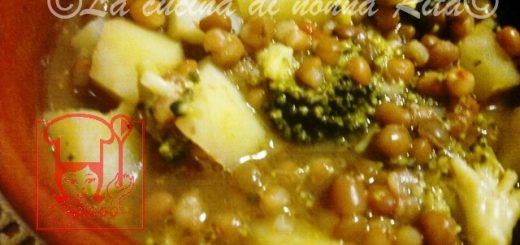 Zuppa broccoletti, lenticchie, patate - La cucina di nonna Rita