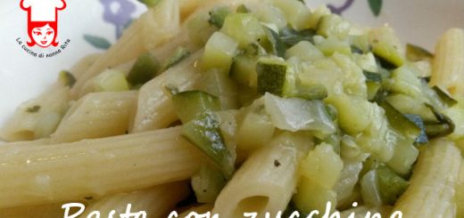 Pasta con zucchina genovese - La cucina di nonna Rita