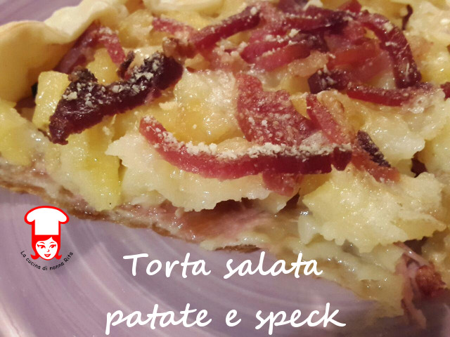 Torta salata patate e speck - La cucina di nonna Rita 6
